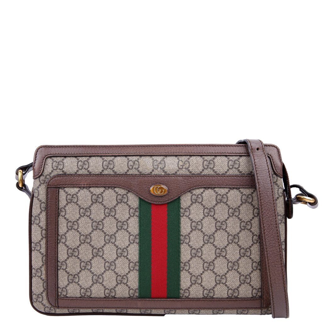523354 GG Supreme Ophidia Medium Shoulder Bag Brown
