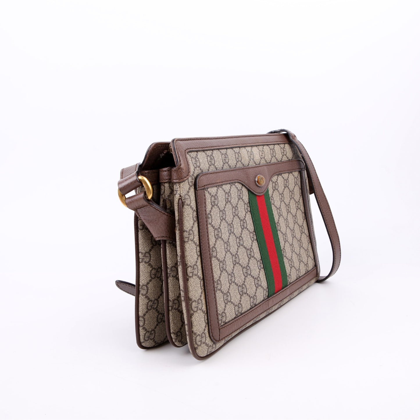 523354 GG Supreme Ophidia Medium Shoulder Bag Brown