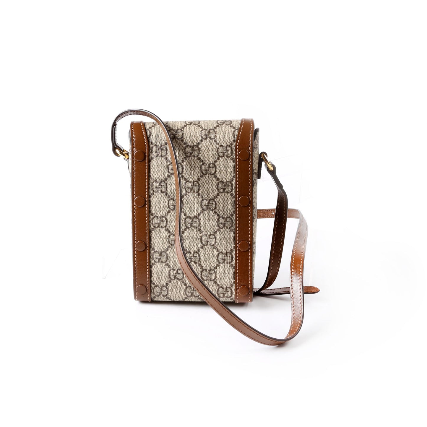 625615 Horsebit 1955 GG Supreme Mini Bag Brown