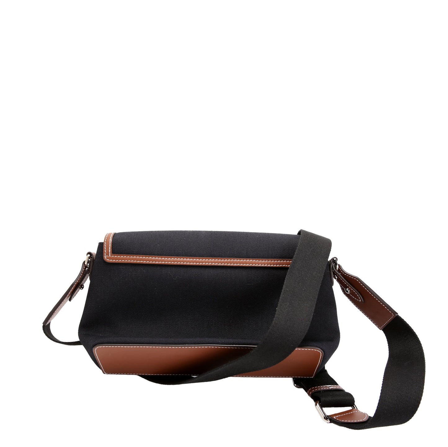 Horseferry Canvas Note Medium Crossbody Black/Brown/White