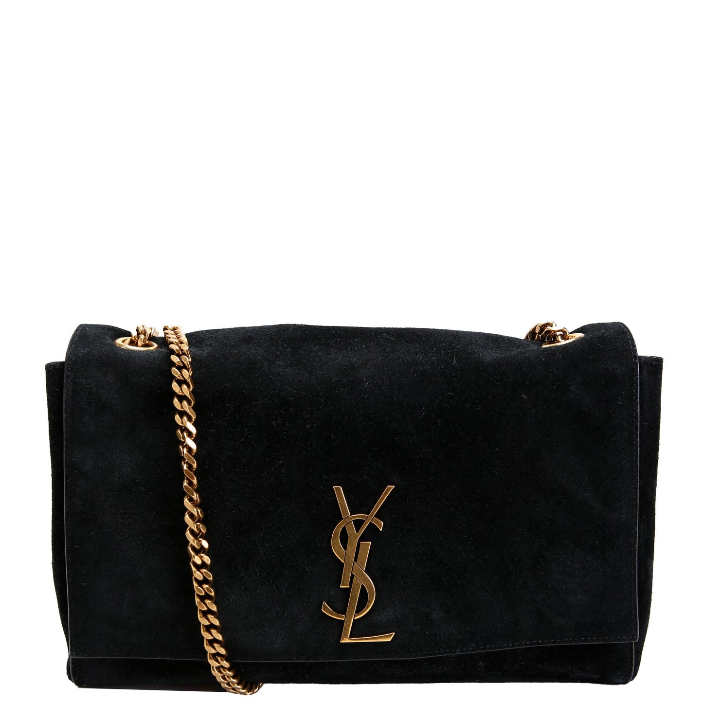 Kate Satchel Medium Reversible Suede/Leather 553804 Black