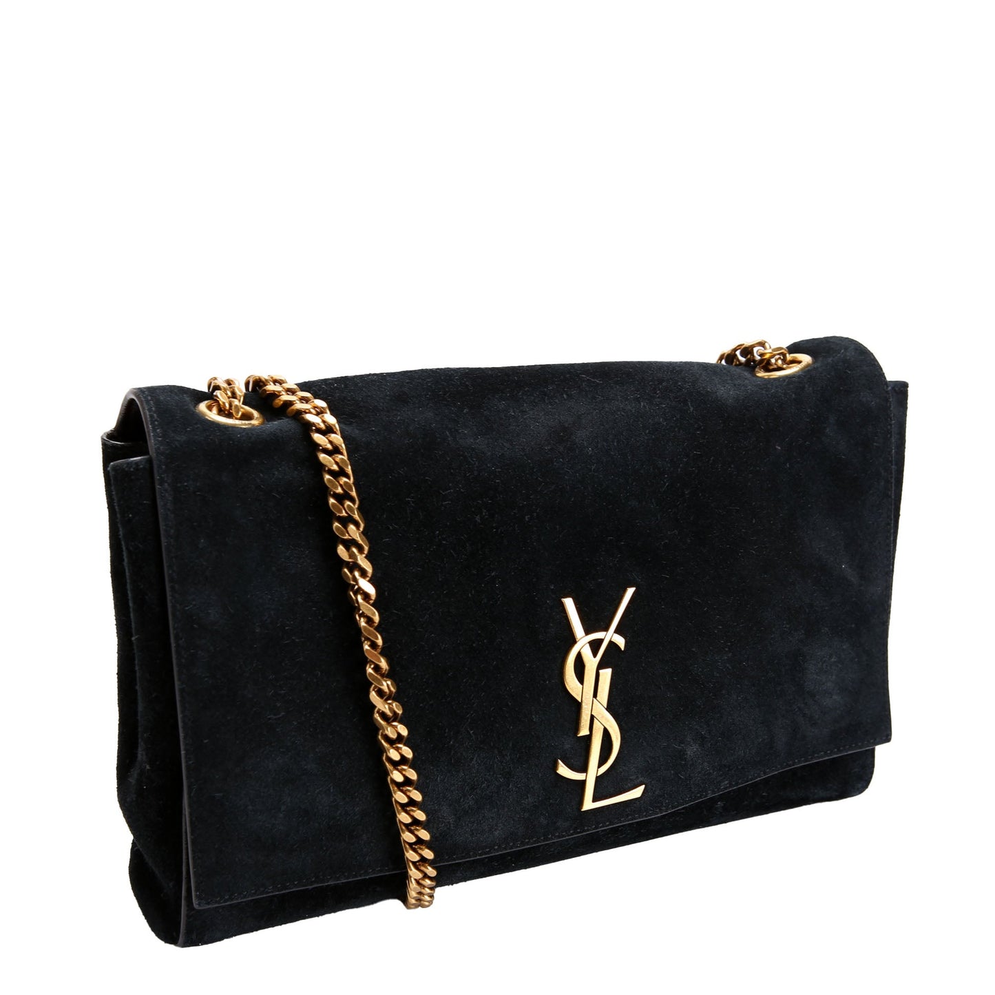 Kate Satchel Medium Reversible Suede/Leather 553804 Black