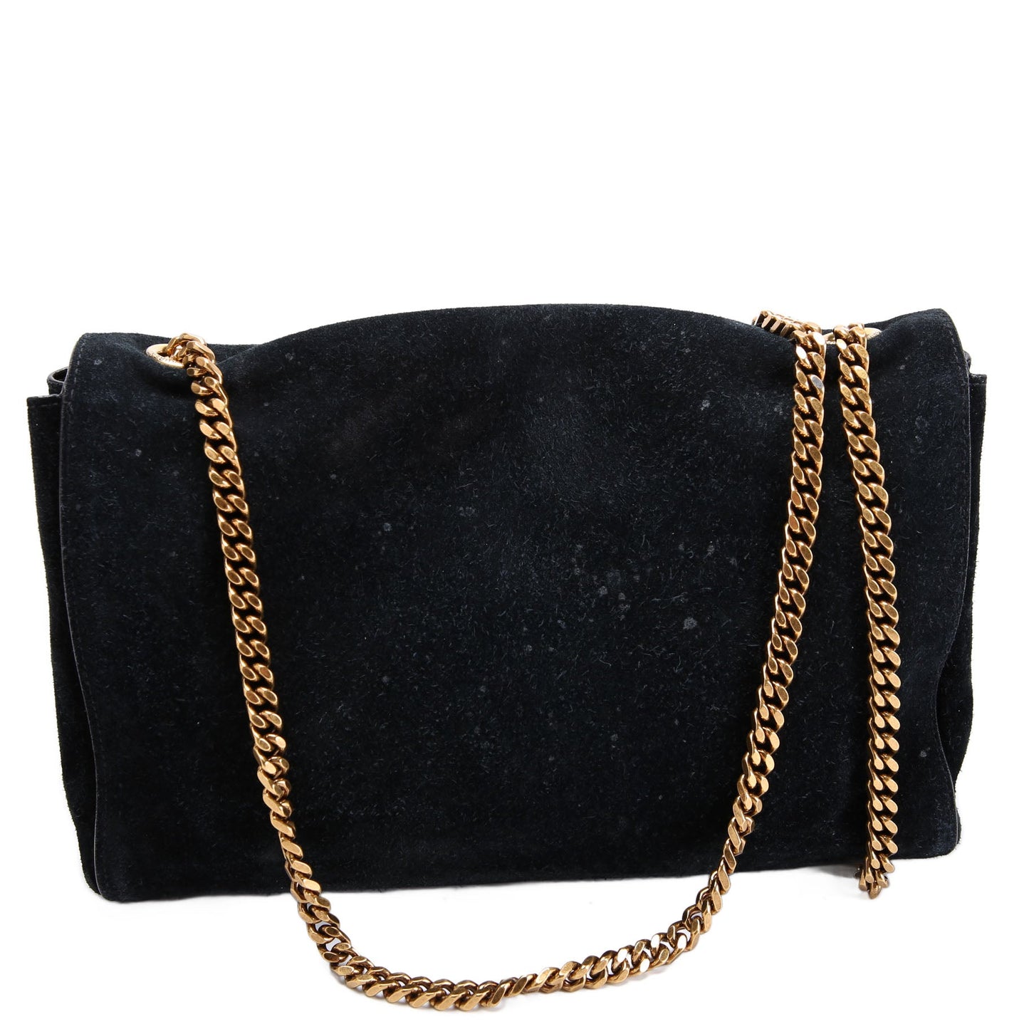 Kate Satchel Medium Reversible Suede/Leather 553804 Black