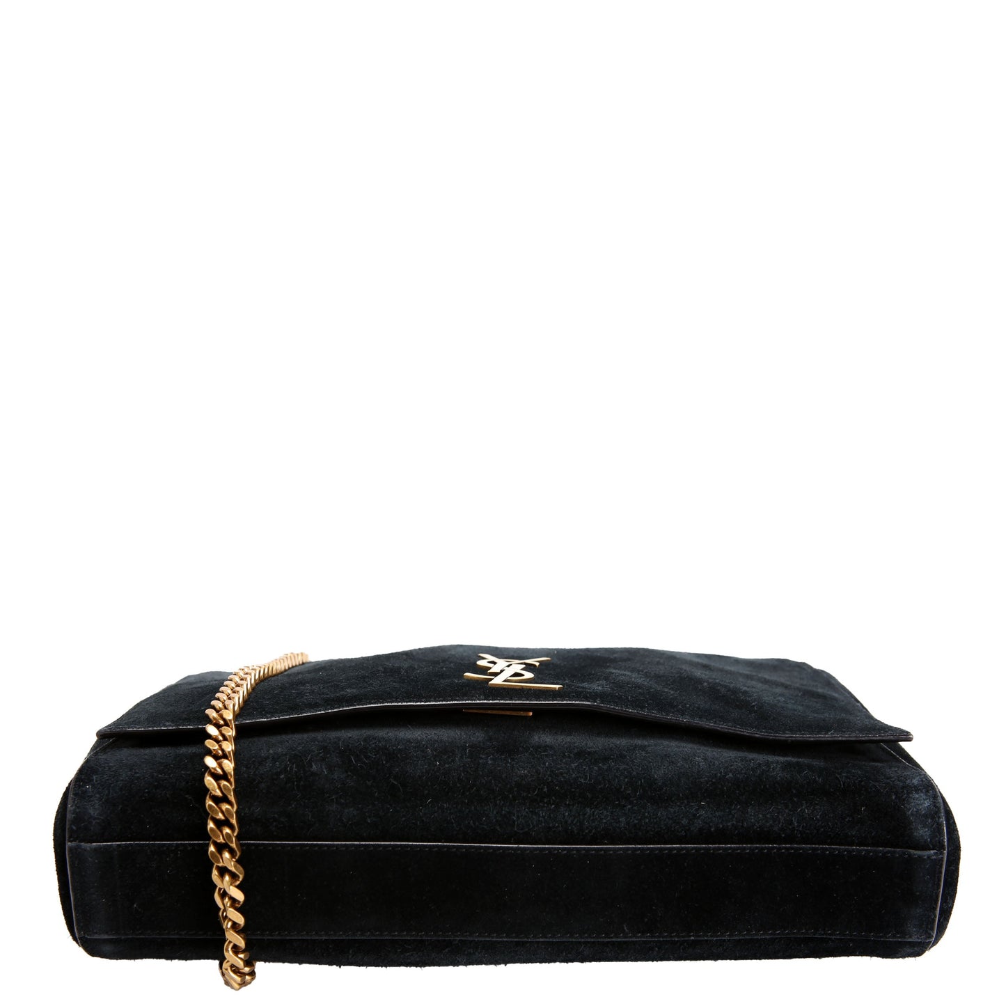 Kate Satchel Medium Reversible Suede/Leather 553804 Black
