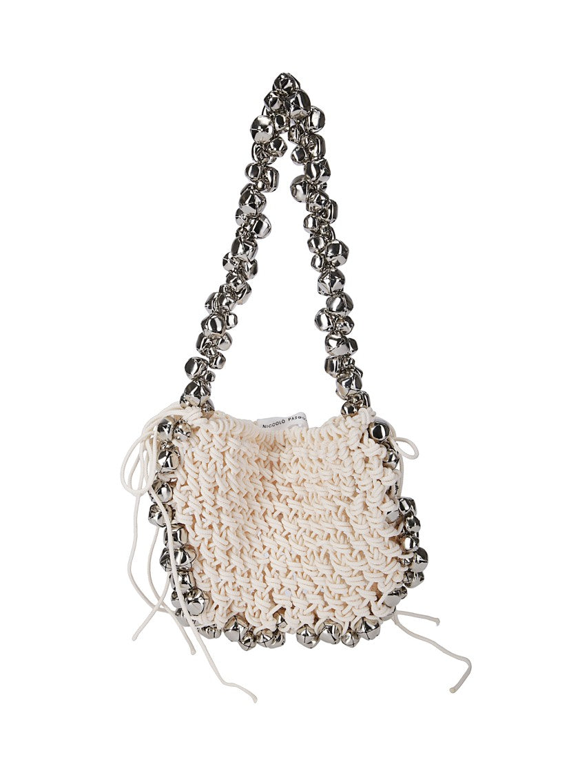 Niccolò Pasqualetti Woven Mini Bag With Decorative Metallic Bells