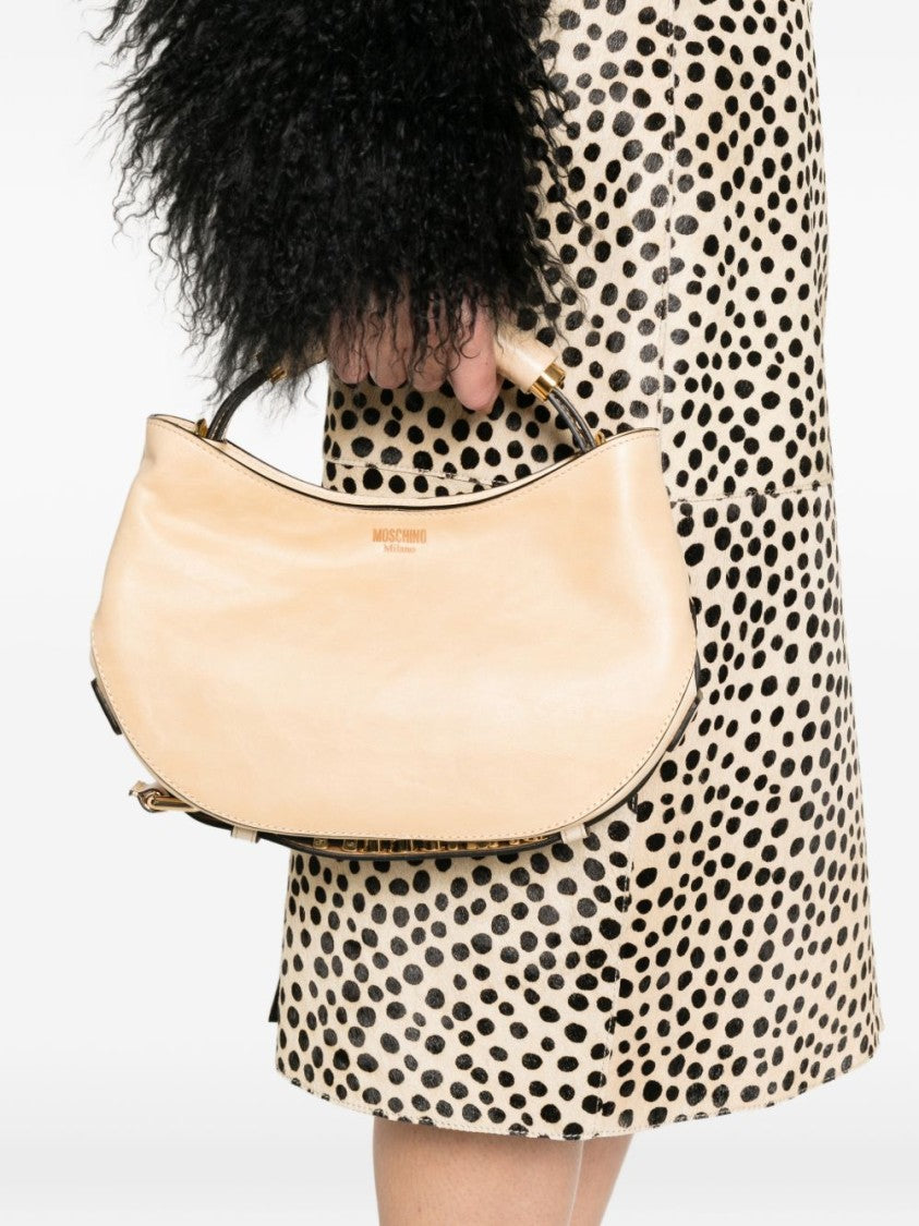 Moschino Crescent-Shaped Bag With Structured Handle