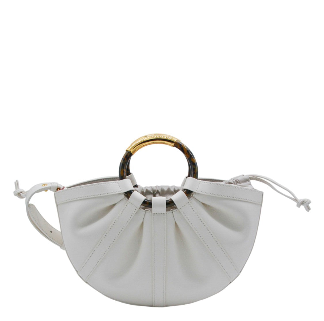 Coccinelle Soft-Gathered Handbag With Tortoiseshell Accents