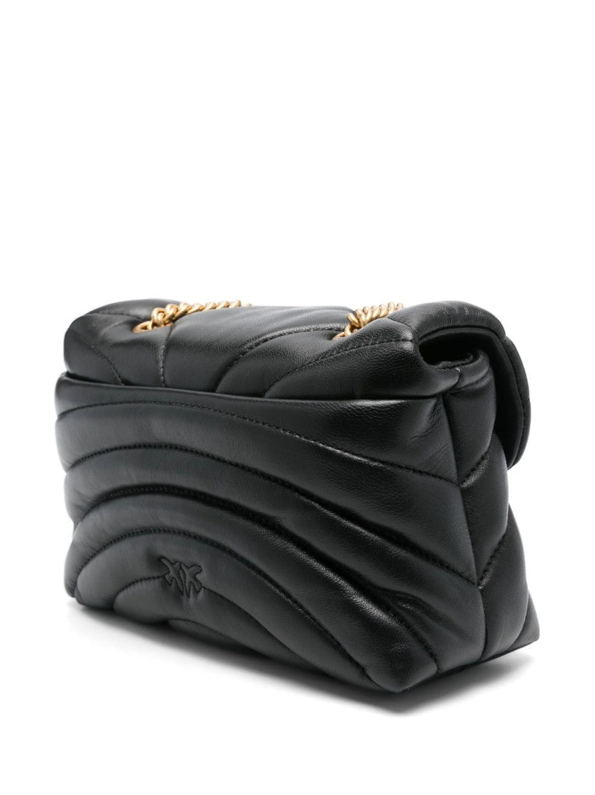 Pinko Quilted Leather Handbag With Bird Clasp