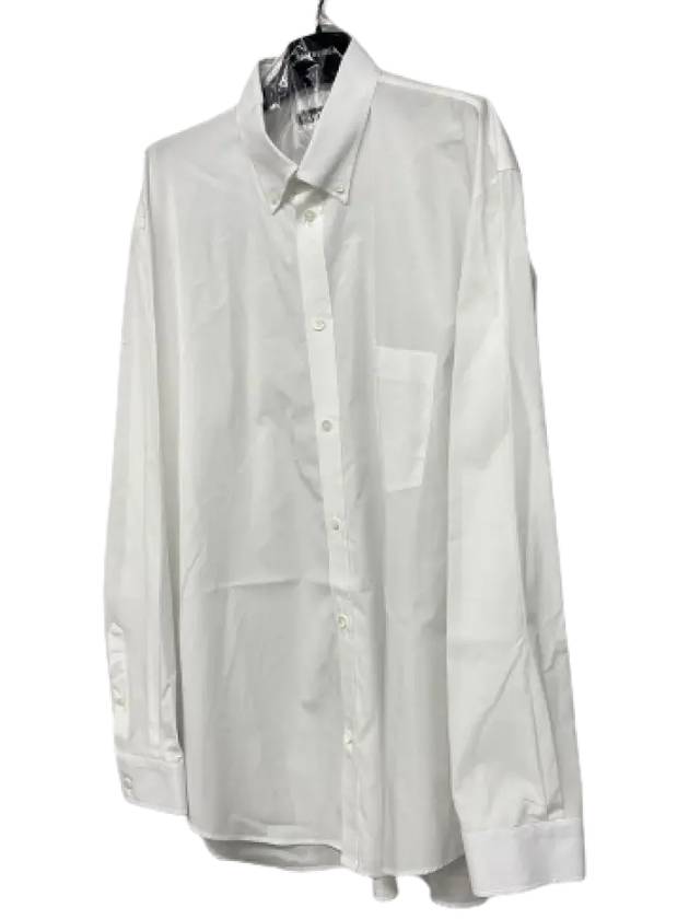 Luxury Balenciaga Trending 2025 Logo Oversized Long Sleeve Shirt White