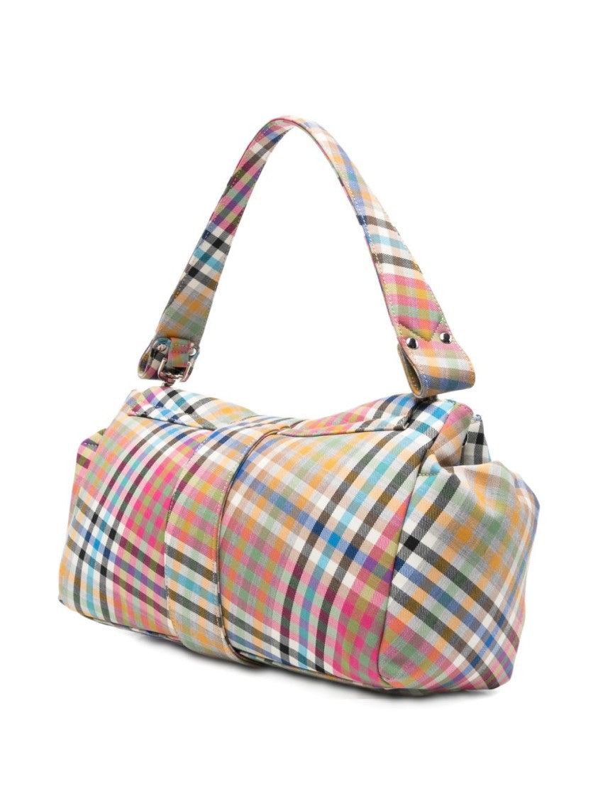 Vivienne Westwood Cylindrical Plaid Bag