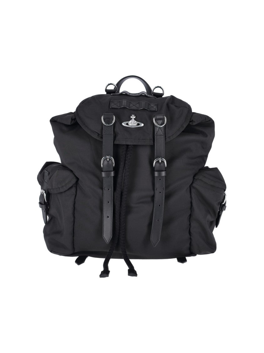 Vivienne Westwood Structured Black Bag With Top Handle