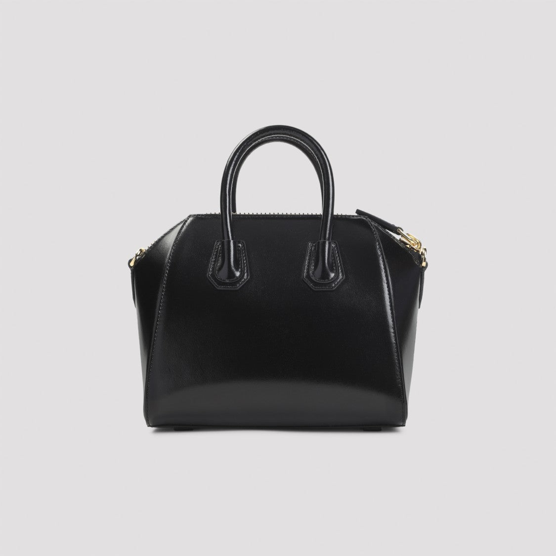 Givenchy Structured Black Calf Leather Shoulder Bag
