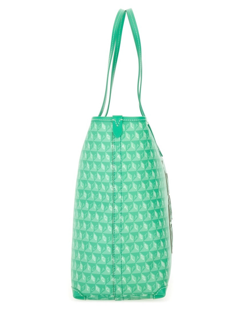 Anya Hindmarch Tote Bag With Bold Script And Textured Pattern