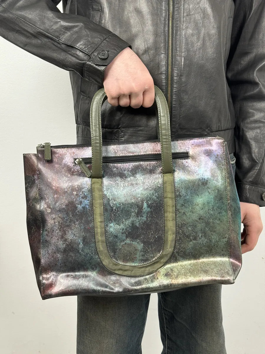 1995 Jean Paul Gaultier Evolution World Eroded Handle Bag