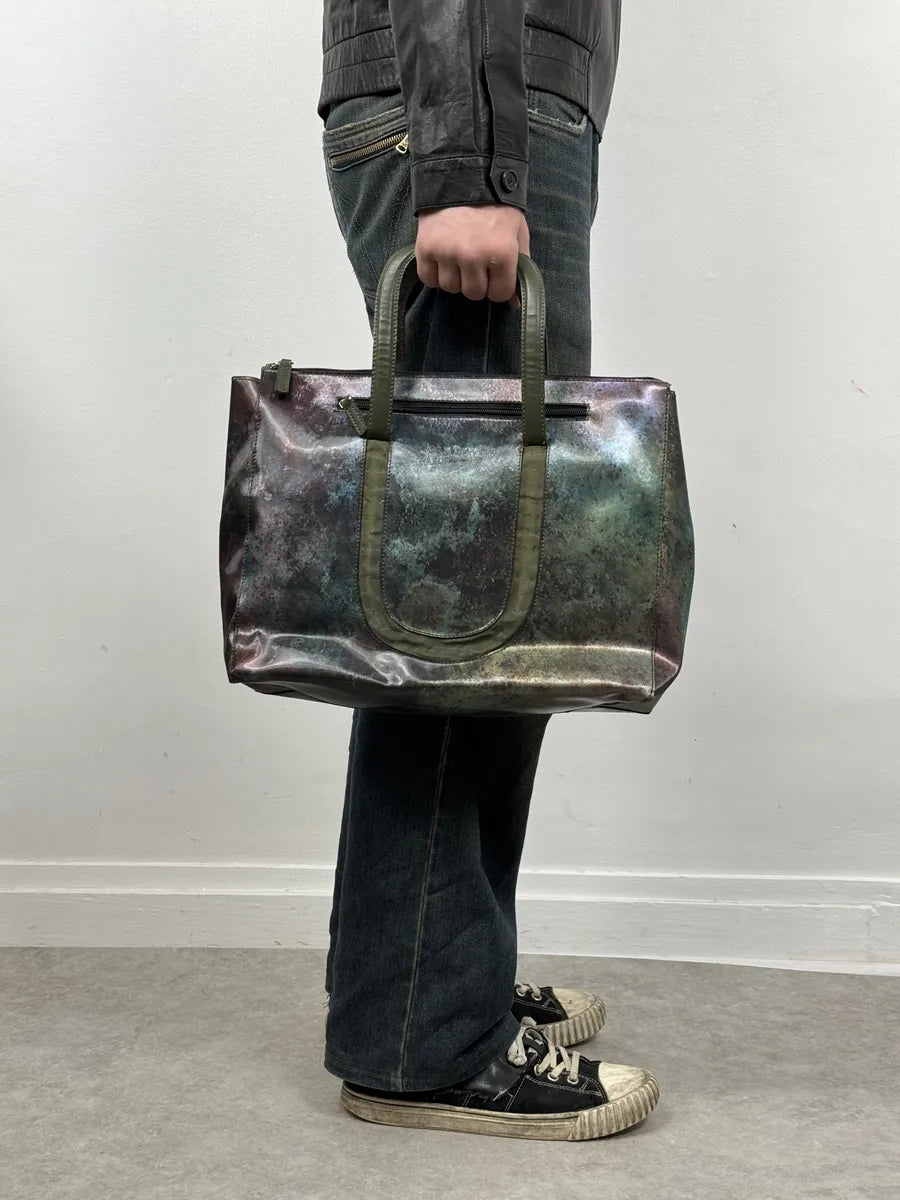 1995 Jean Paul Gaultier Evolution World Eroded Handle Bag