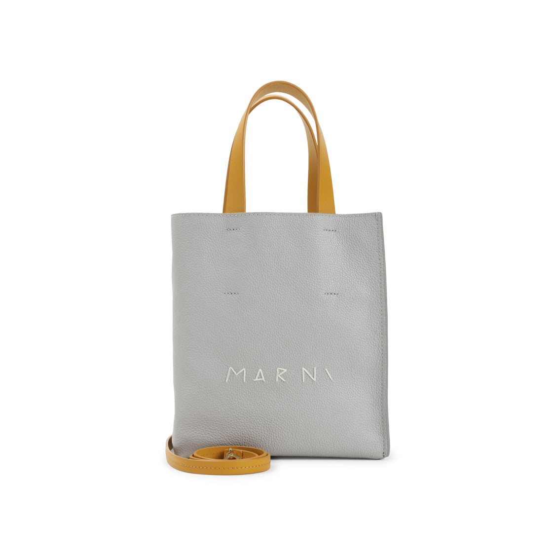 Marni Soft Grey And Blue Calf Leather Mini Bag