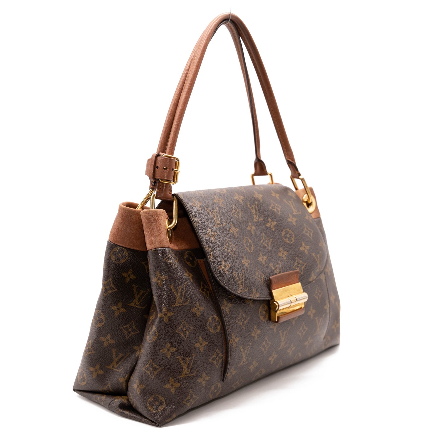 Louis Vuitton Olympe Camel Brown Monogram Canvas Shoulder Bag
