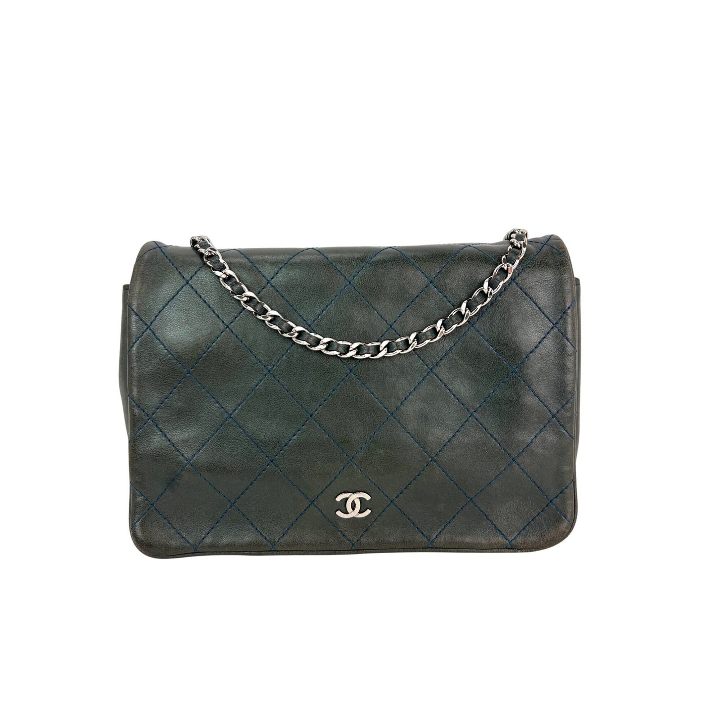Chanel Quilted Lambskin Stitched Wallet On Chain
