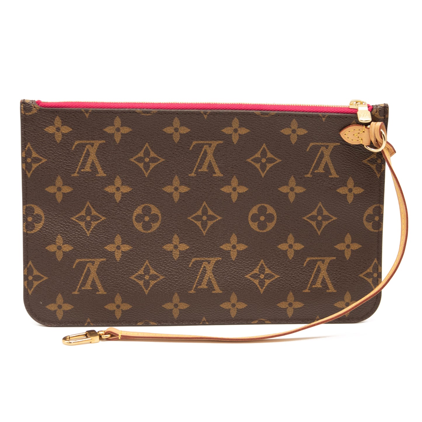 LOUIS VUITTON Monogram Neverfull MM GM Pochette Pivoine