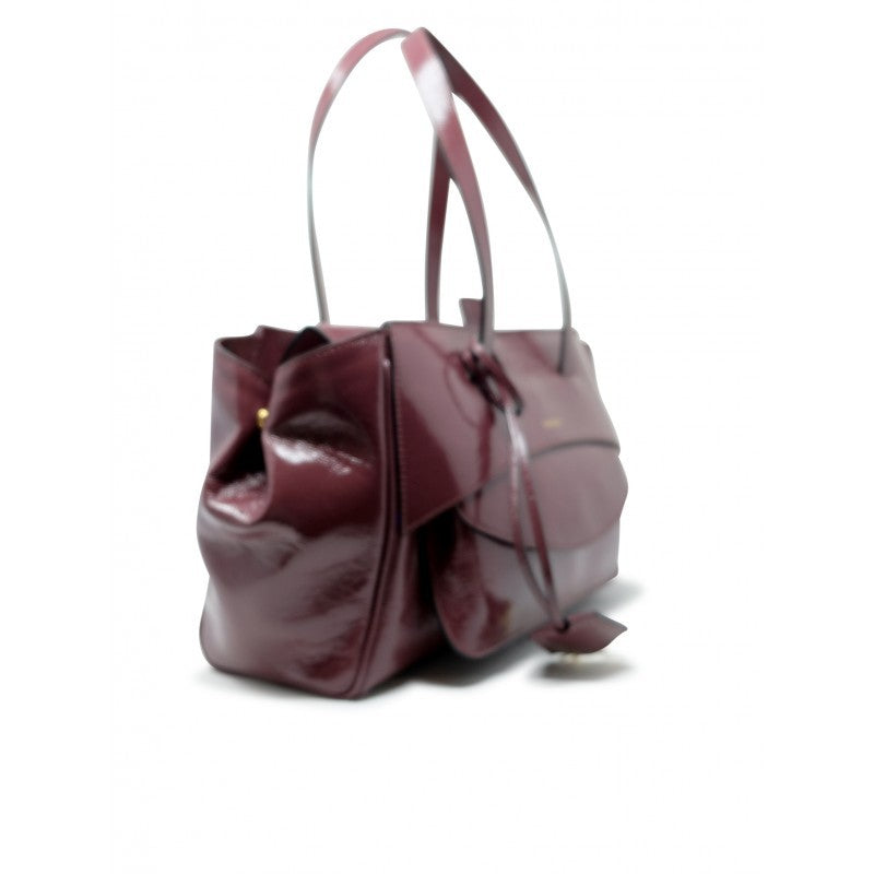 Hidesins Basset Elisir Black Cherry Leather Handbag