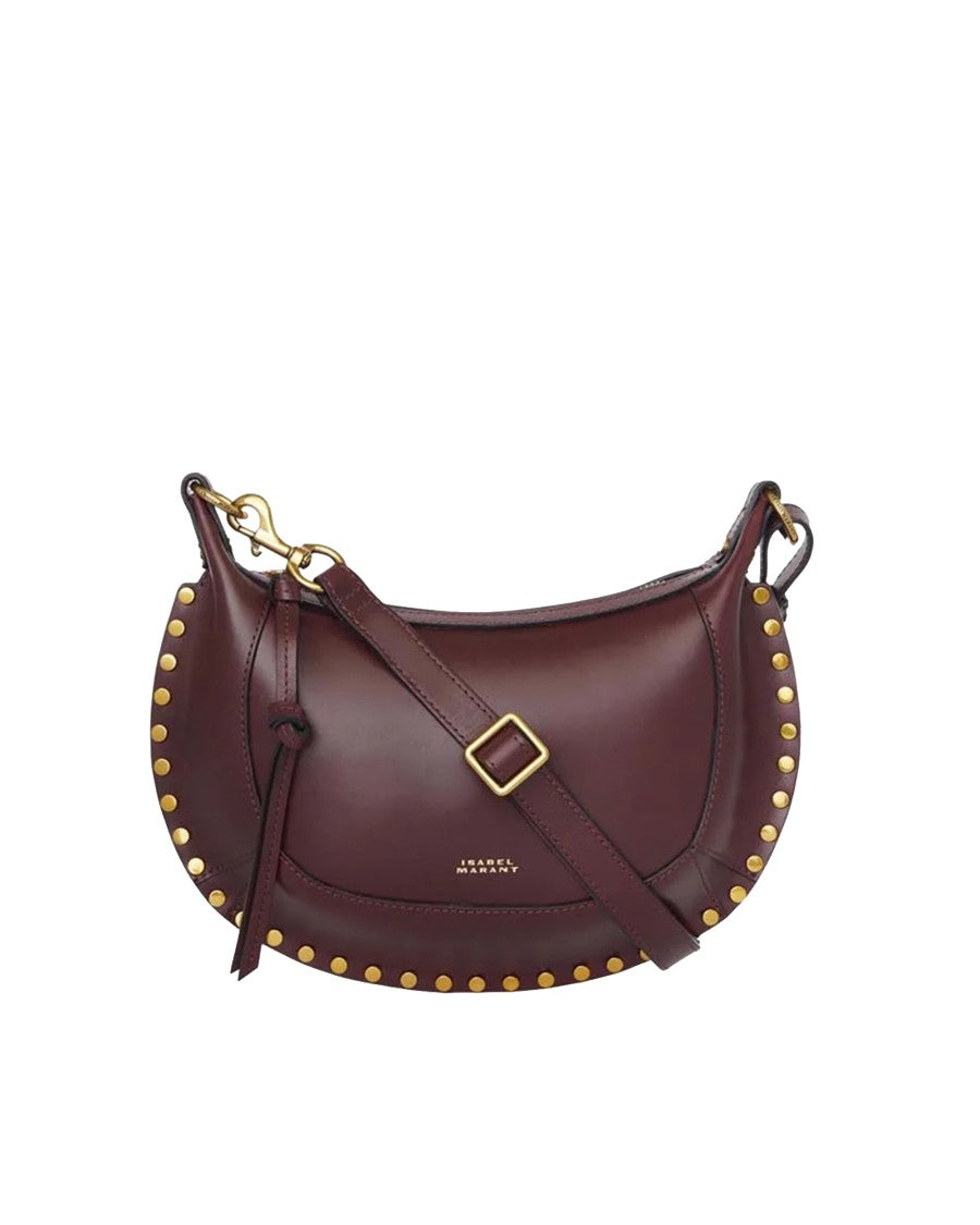Isabel Marant Oskan Moon Bag In Burgundy