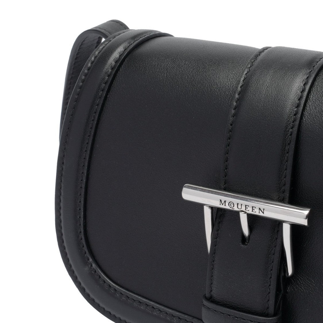 Alexander Mcqueen Structured Calfskin Shoulder Bag