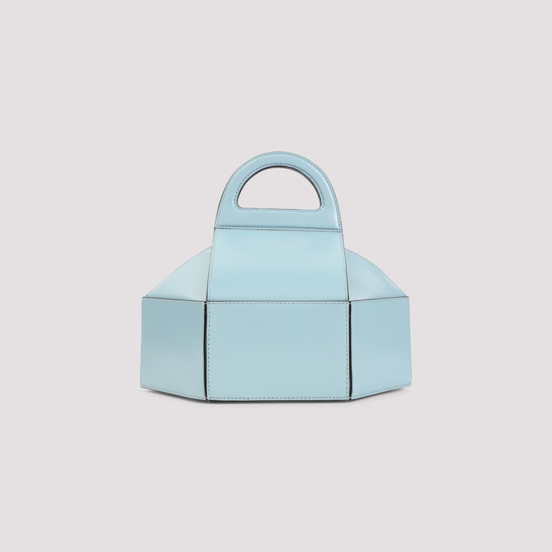 Moschino Light Blue Leather Cake Bag