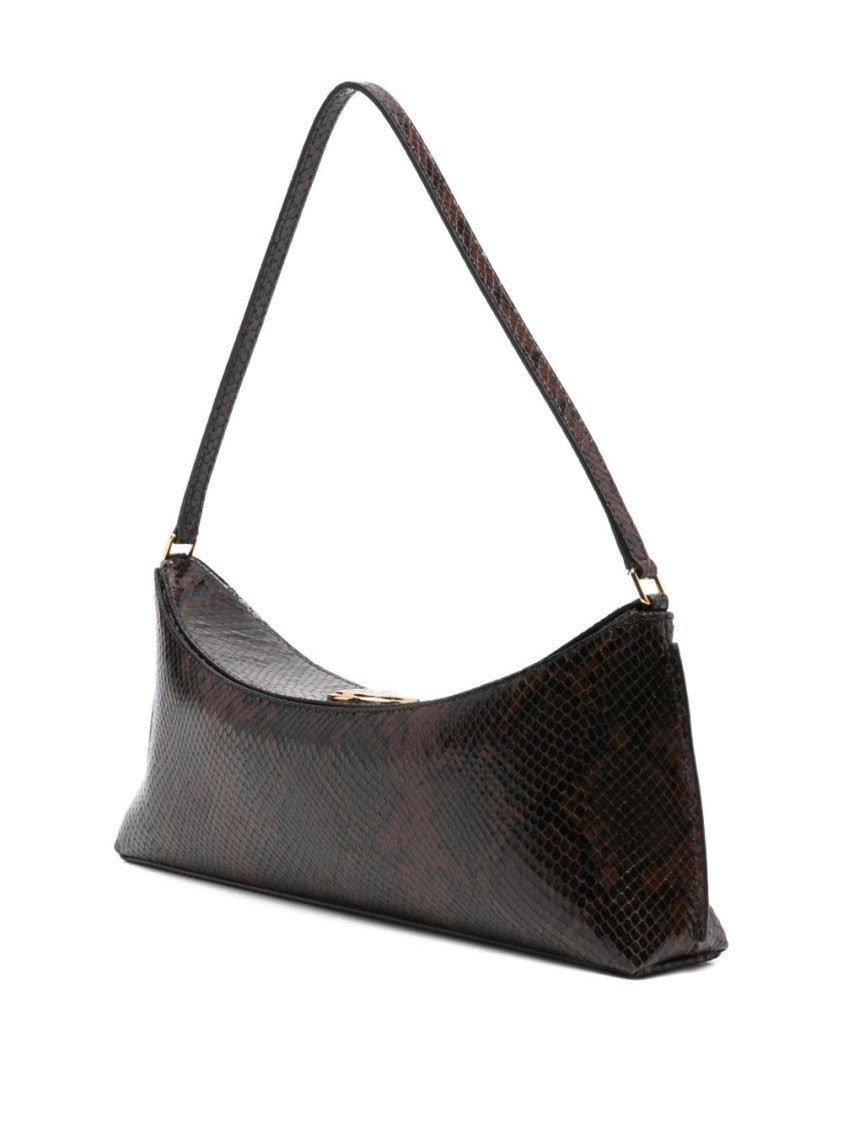 Jacquemus Snake-Embossed Calf Leather Shoulder Bag