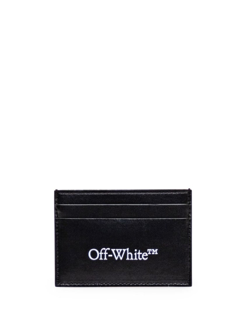 Off-White Black Cardholder With Smooth Finish