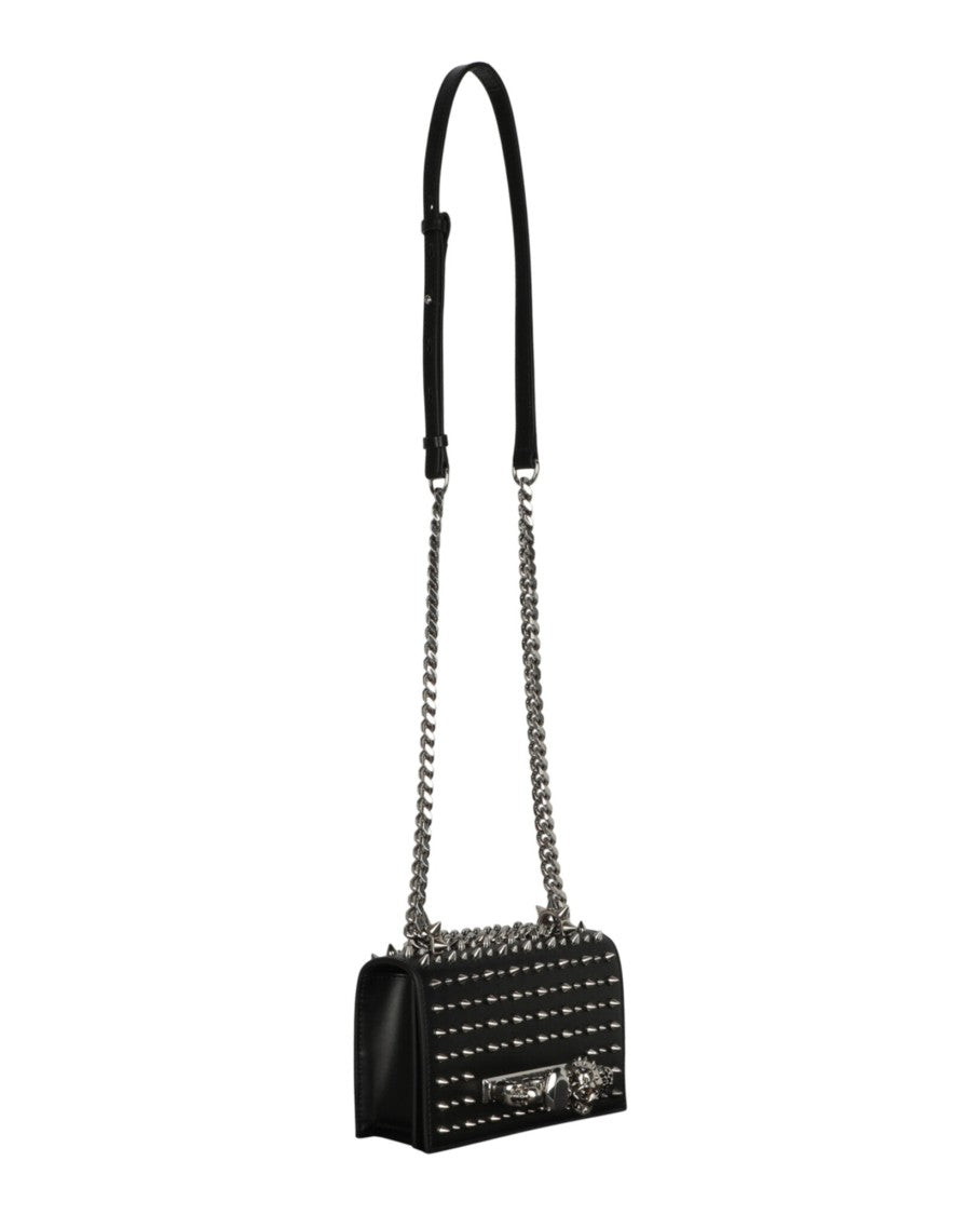 Alexander Mcqueen Mini Jewelled And Studded Shoulder Bag