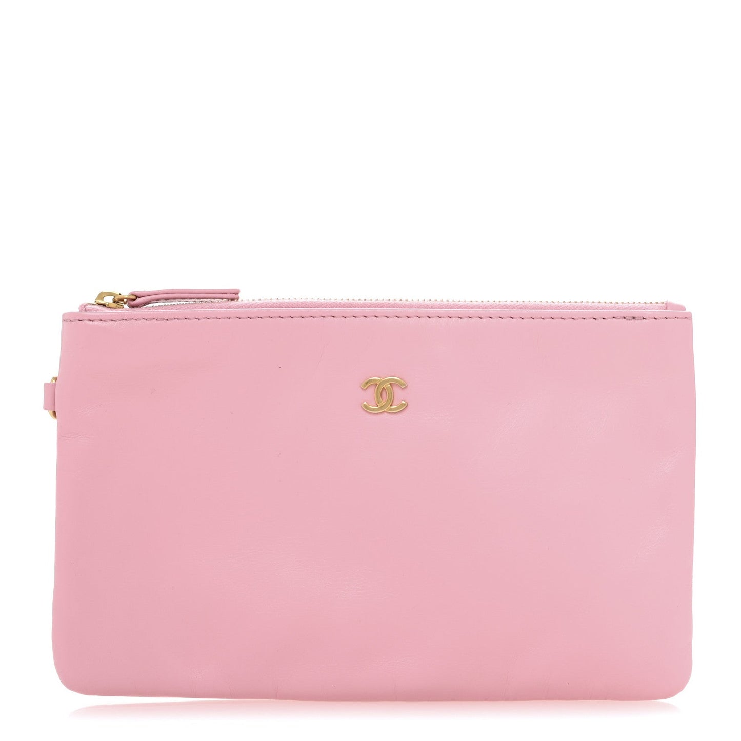 Shiny Calfskin Chanel 22 Removable Pouch Pink