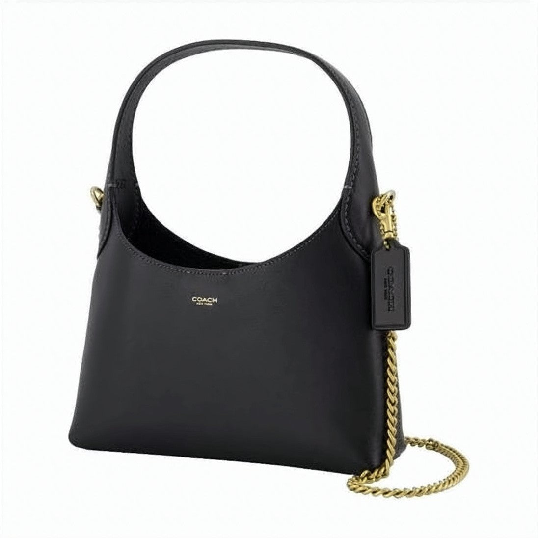 Coach Smooth Leather Shoulder Bag With Minimalist Silhouette
