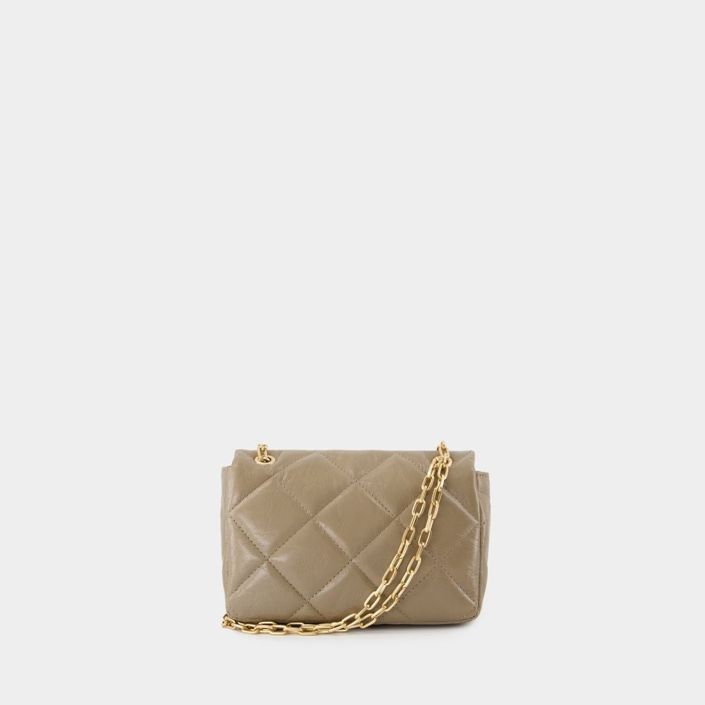 Vanessa Bruno Moon Medium Handbag - Leather - Brown