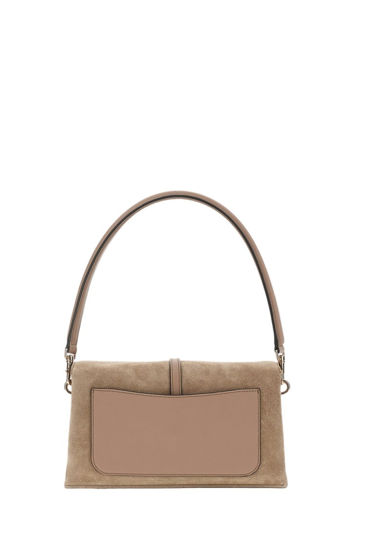 Tod's T Timeless Suede Flap Bag