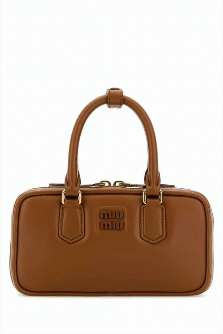 Miu Miu Structured Calf Leather Crossbody Bag