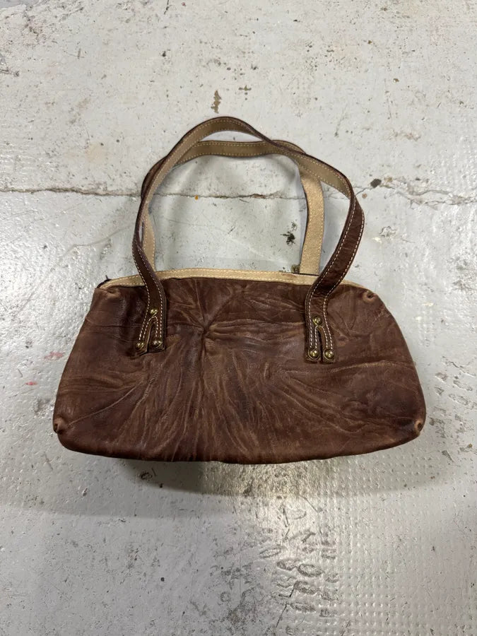2000s Cavalli Brown Brut Handle Bag