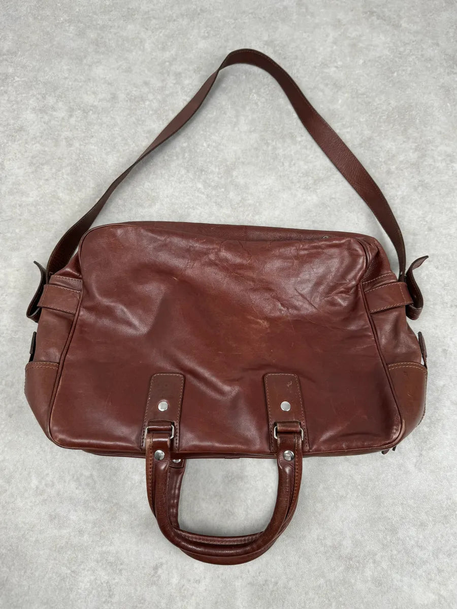 2012 Maison Margiela H&M Brown Shoulder Leather Bag