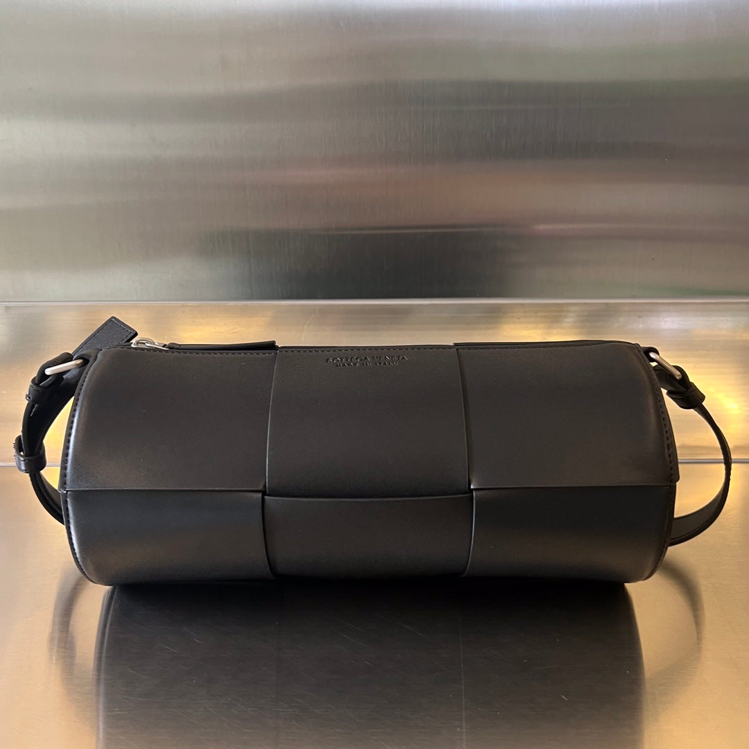 CYLINDER CASSETTE 30 IN BLACK CALFSKIN