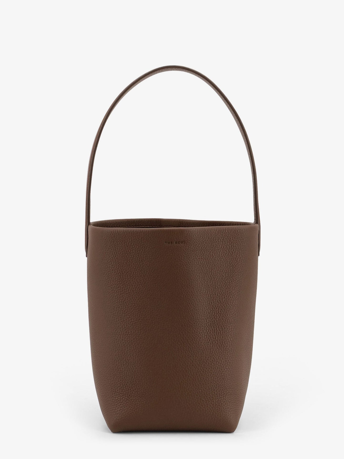Small N/S Park Tote hammered leather bucket bag