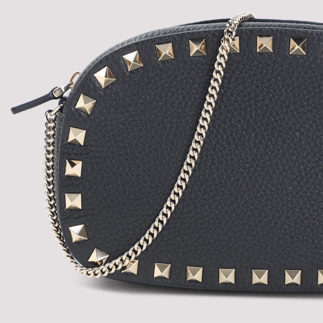 Valentino Garavani Compact Black Calf Leather Handbag