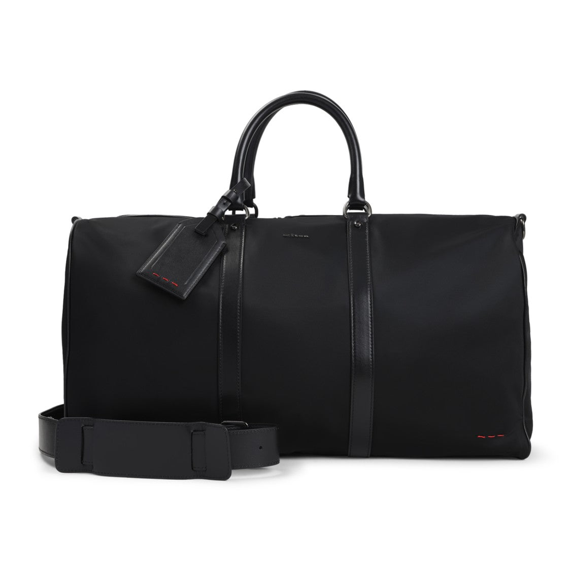 Kiton Spacious Black Polyamide Travel Bag