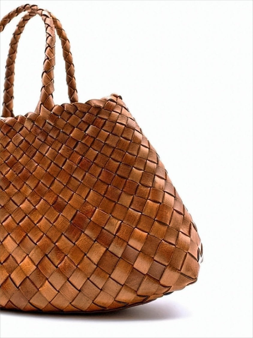 Dragon Diffusion Artisanal Woven Buffalo Leather Tote