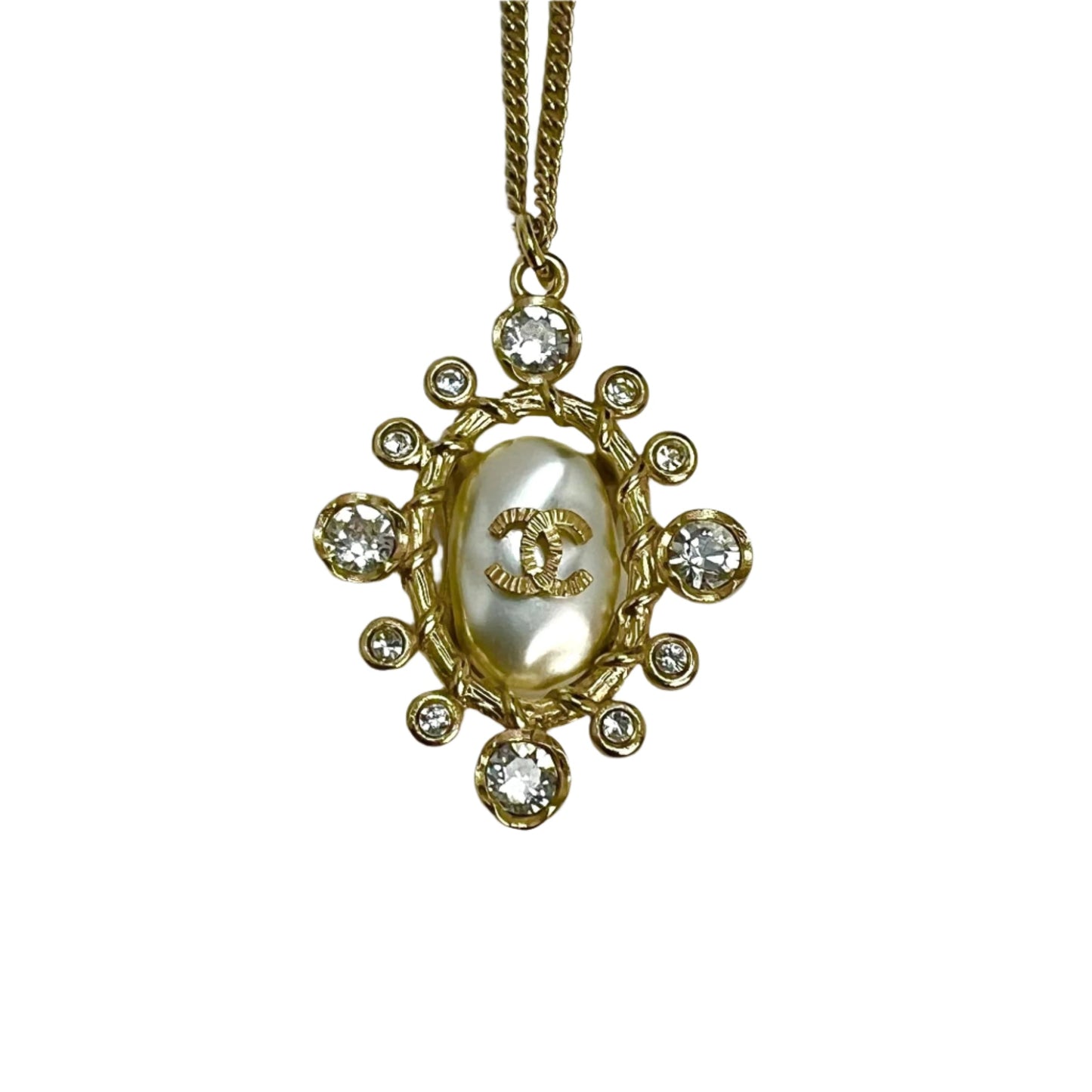 Chanel Crystal CC Pendant