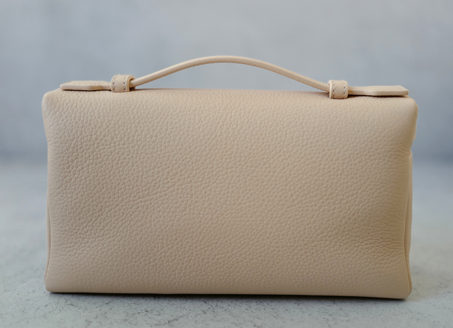 Loro Piana Extra Pocket L19 Vanity Pouch Rose Sakura Pink Calfskin Leather GHW