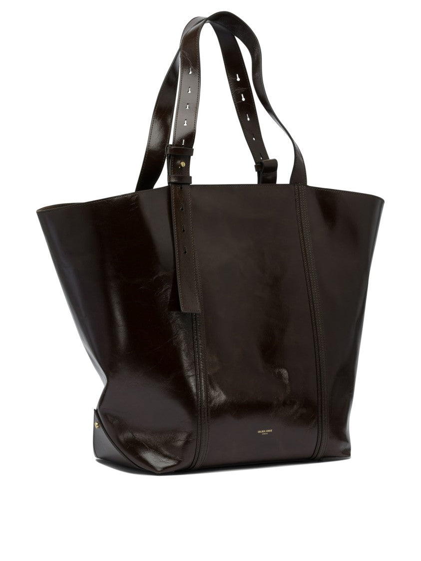 Golden Goose Shoulder Bag With Wavy Leather Design