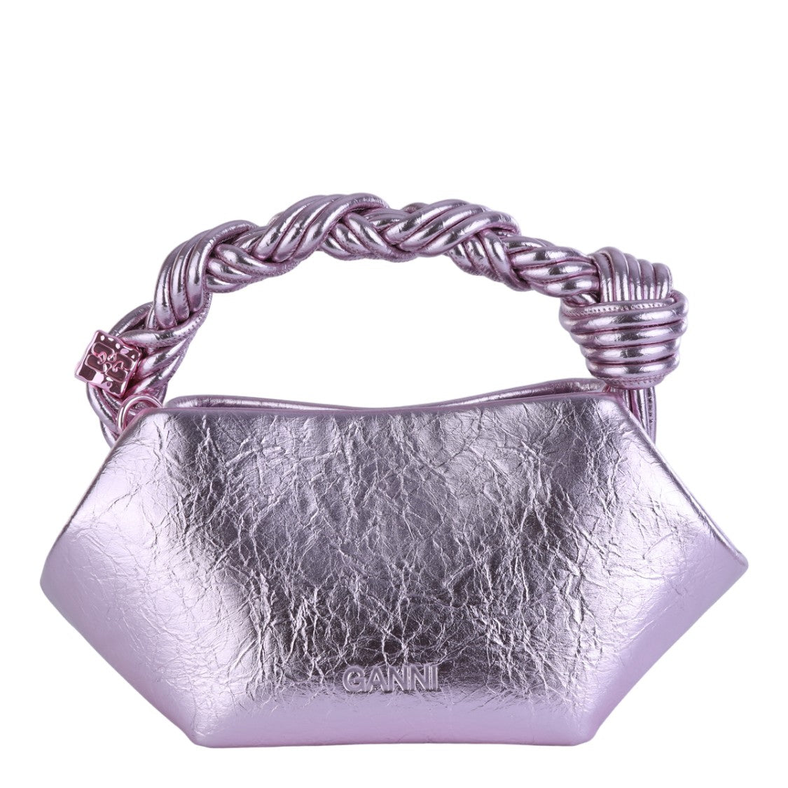 Ganni Geometric Handbag With Twisted Handle