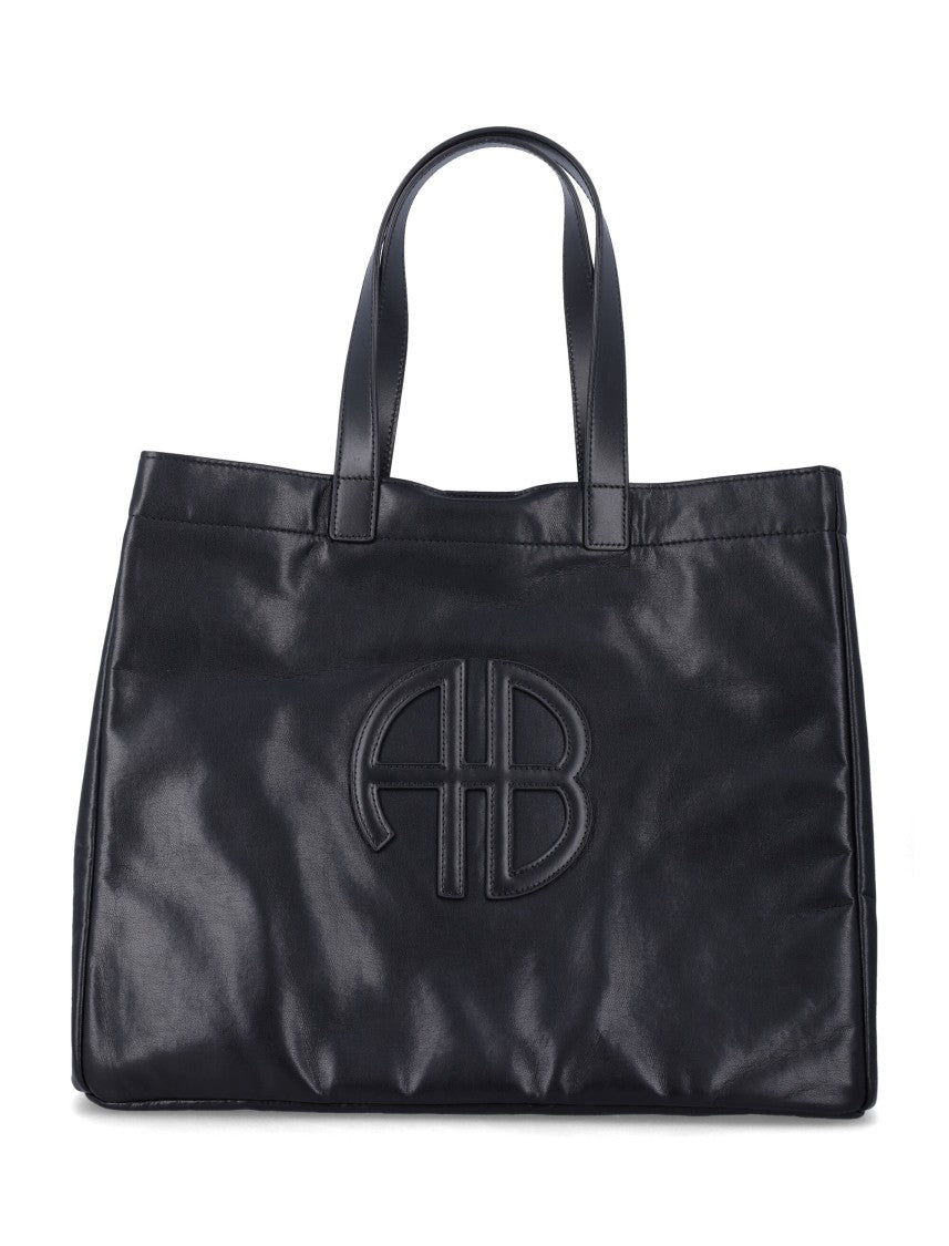 Anine Bing Large Rio Monogram Tote
