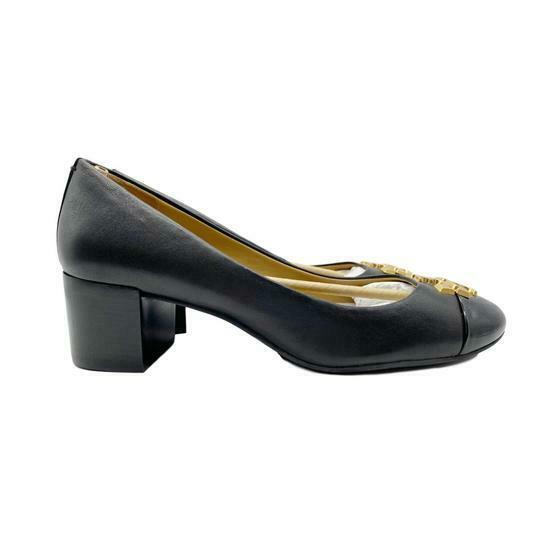 Tory Burch Black Everly Cap Toe Pumps