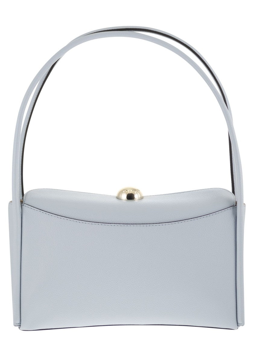 Furla Structured Grenade Calfskin Leather Nicole Satchel