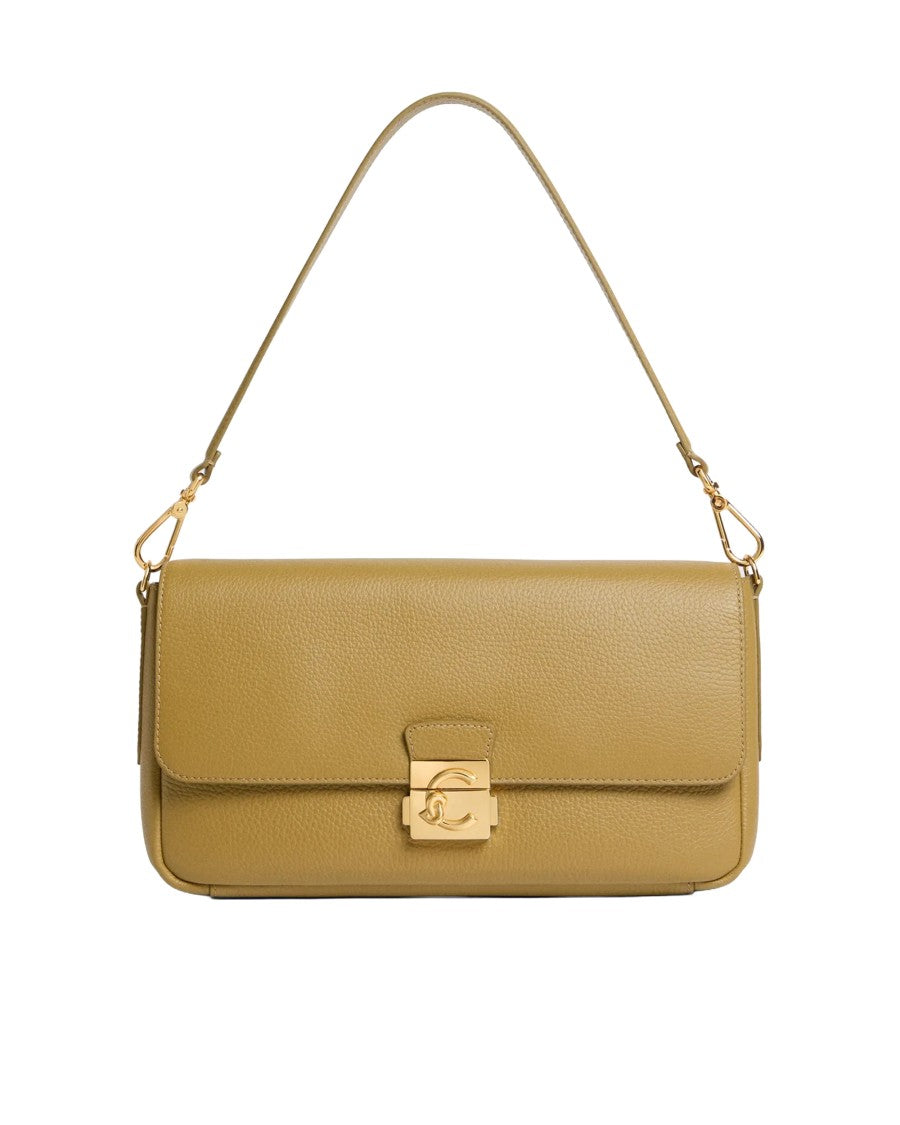 Coccinelle C-Me Lock Large Bag In Seagrass